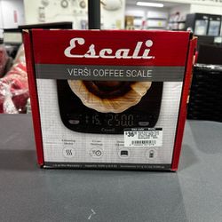 Escali Versi Coffee Scale With Timer, Weigh Up To 6.6 Lbs / 3,000 Grams, Rechargeable – Black B09mv3h7j7
