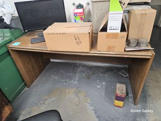 Vintage Walnut Commercial Office Desks – Matching Pair Available