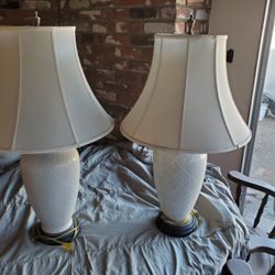 2  Table lamps 