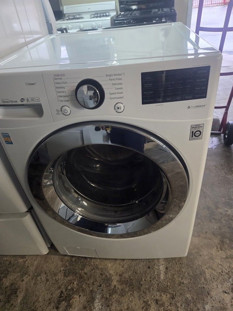 Lg Front Load Washer With Steam Single Warranty Financing With Snap If You Qualify 