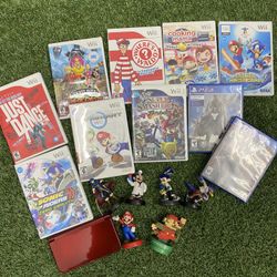Nintendo Wii, Nintendo 3DS, PS4, Amiibo, Mario Kart, Sonic