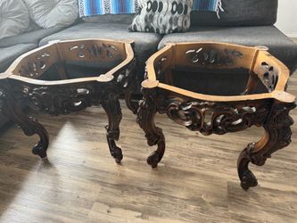Rococo Style Marble top Console Table