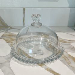 Small Glass Cake Stand 