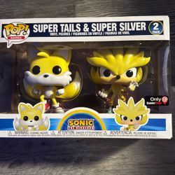 Funko Pop! Games: Super Tails & Super Silver *2 Pack (Game Stop Exclusive)