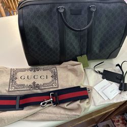 Black Gucci Duffle Bag