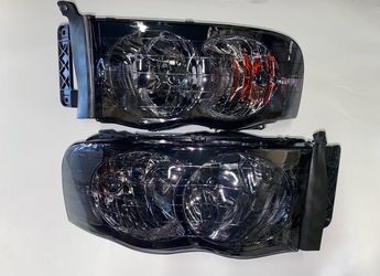 2002 - 2005 Dodge Ram Smoke Headlights / Luces oscuras Dodge Ram Farros micas