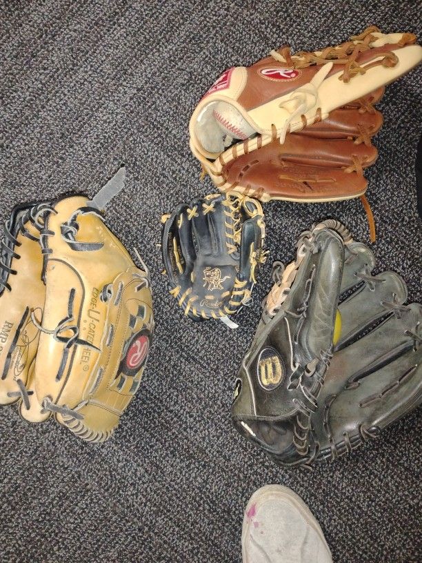 Professional Baseball Gloves Infield And Outfield