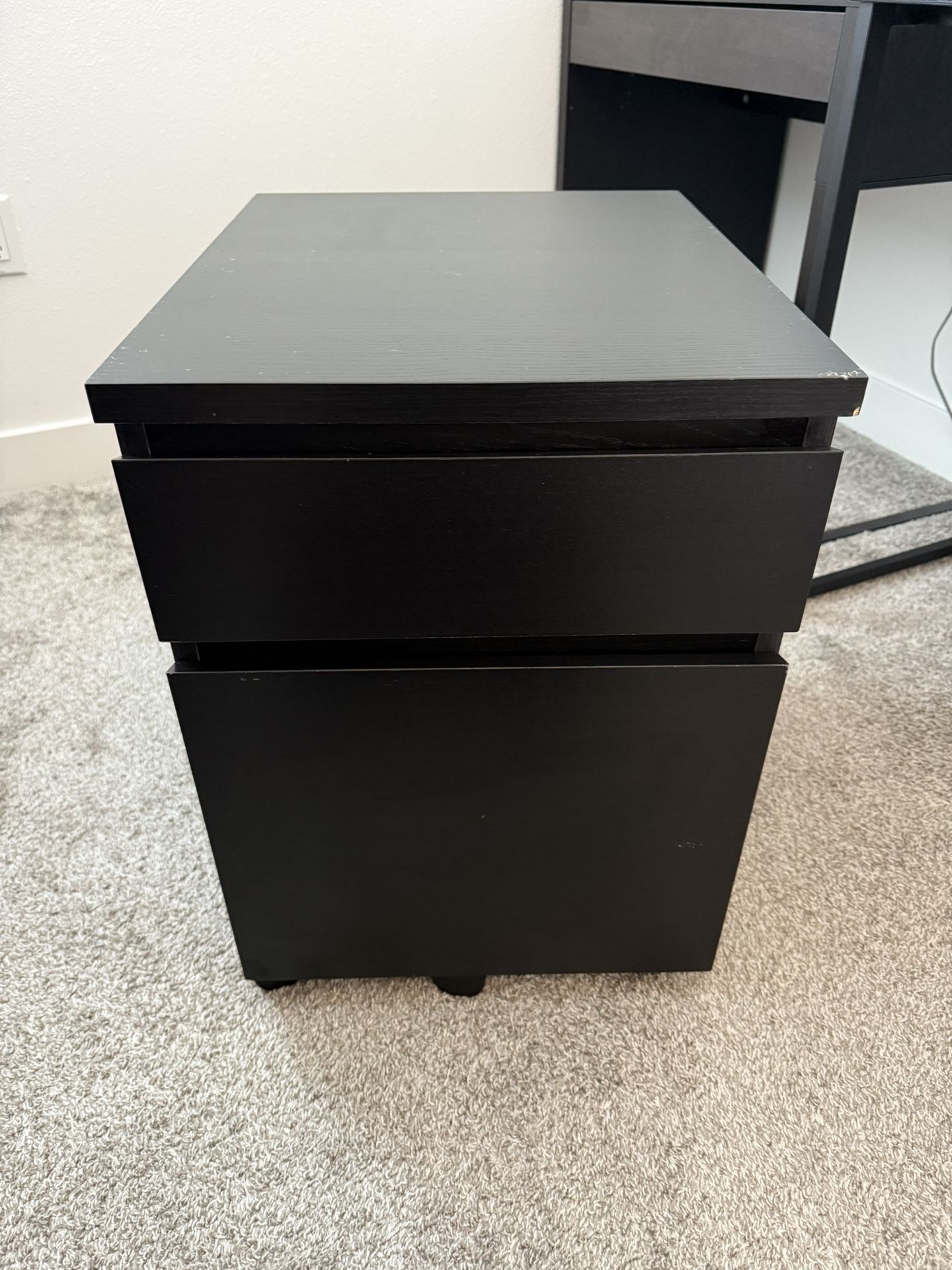 2-Drawer Cabinet With Wheels