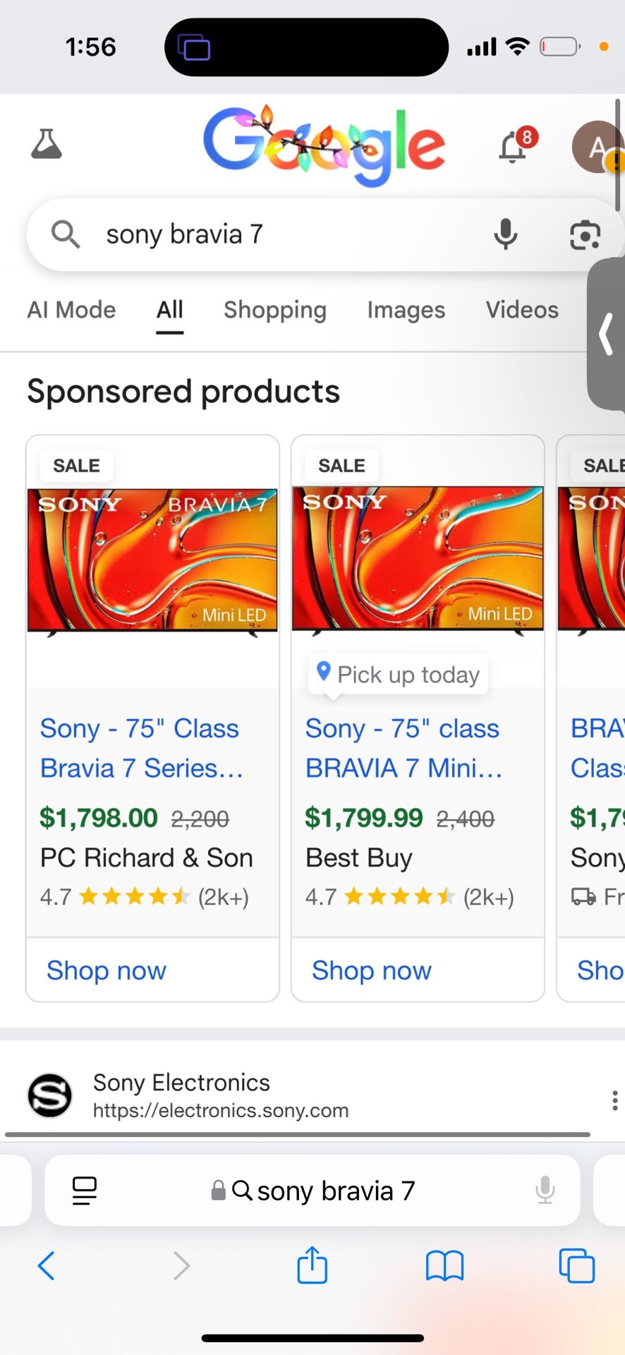 Sony Bravia 7 Series 75 Inch