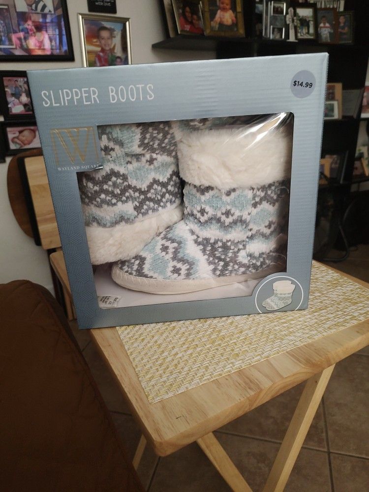 New Womens Slippers Boots 