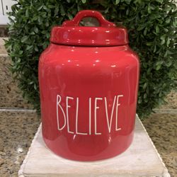 Rae Dunn Believe Canister ✨