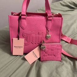 Juicy Couture, Mini Tote & Zip Up Card Case🩷