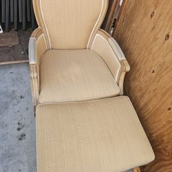 Long Chair With  Ottoman 