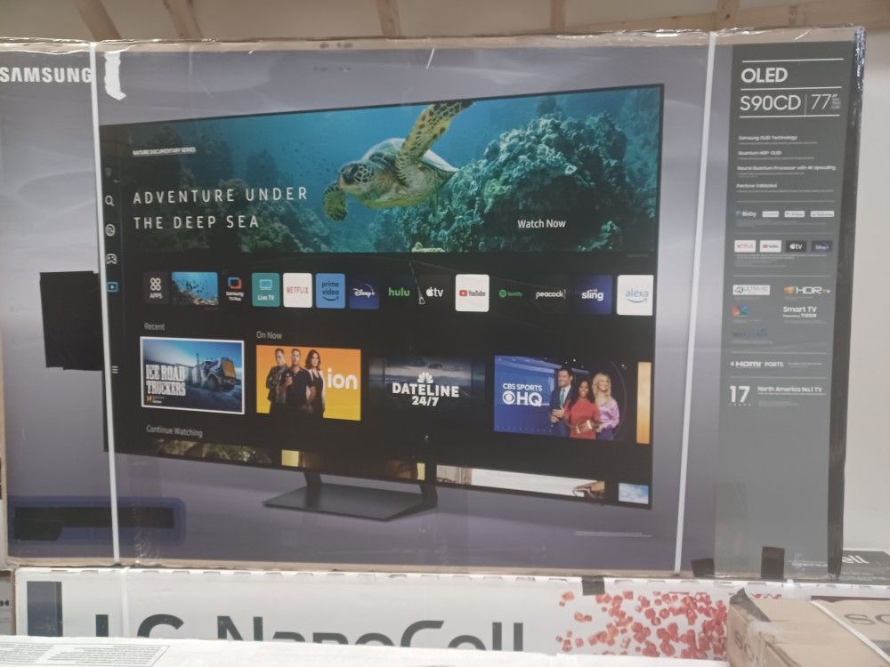 77" Screen Oled Smart 4k By Samsung Latest Model. QN77S90CDFXZA