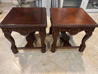 Wooden side tables