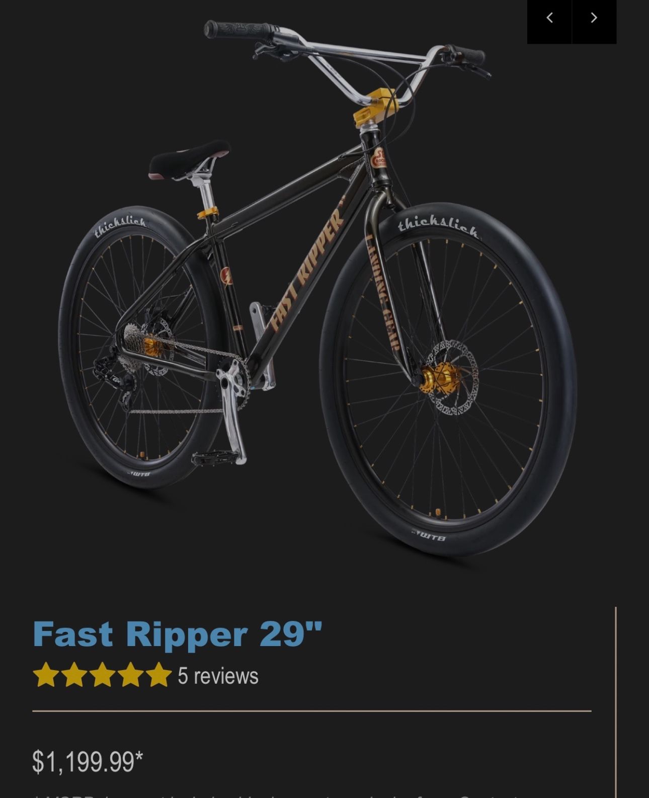 se fast ripper 29” read description