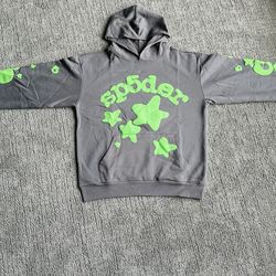 Spider Hoode Grey-Green Color 💚