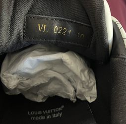 Louis Vuitton Trainer Sneaker by Virgil Abloh #54 BLUE LV Size 10
