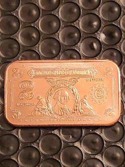 $2 GEORGE WASHINGTON COPPER BULLION