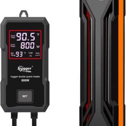 Hygger Aquarium Heater 800W Submersible Fish Tank Heater w Digital LED Control