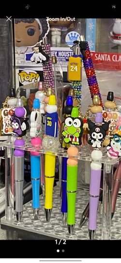 Pen with toppers