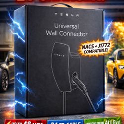 ⚡ Tesla Universal Wall Connector – 48A Level 2 EV Charger – NACS + J1772 – 24ft