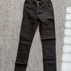 Miss Rebellion super stretch jet black skinny jeans - READ