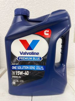 Valvoline Premium Blue One Solution Gen2 15W-40 Heavy Duty Engine Oil 1 Gallon