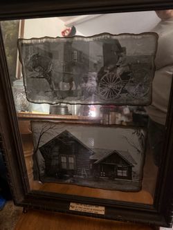 Antique Framed Historical Photo Display 1888