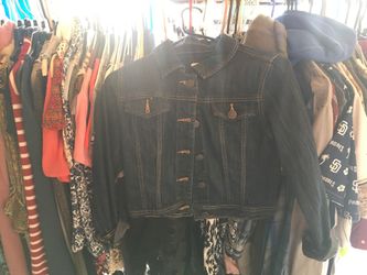 Jean girls jacket large 10/12