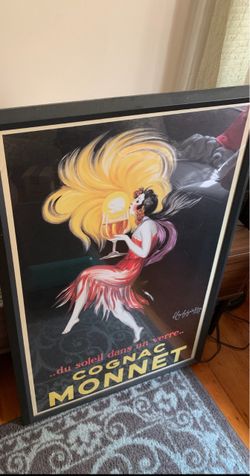 Large poster Cognac Monnet in frame