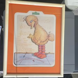 Big Bird Sesame Street Framed Picture