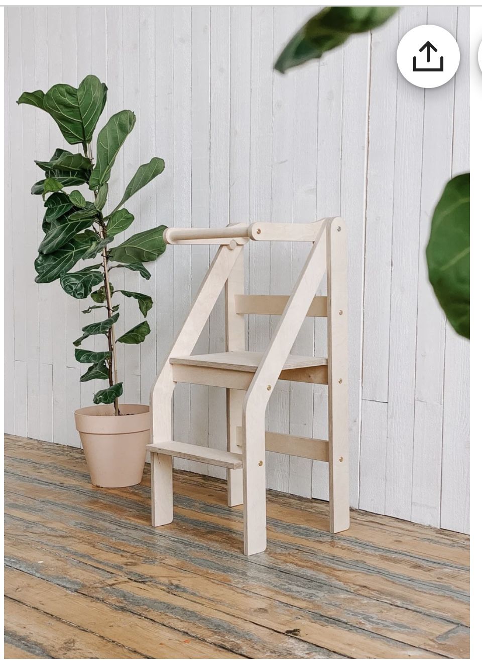 Toddler Tower, Montessori Kitchen tower, Foldable Step stool, Toddler chair