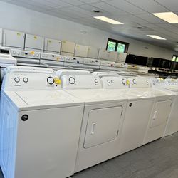 Electric Washer Dryer Set used as new both Works Perfectly $450 each Set 1216 Hartford Turnpike Vernon CT 