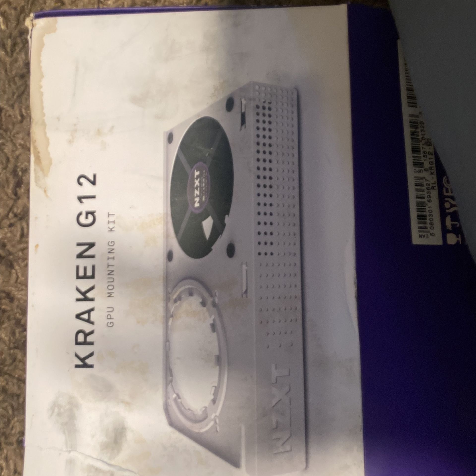 kraken G12 GPU mounting kit