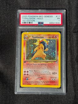 Pokemon Typhlosion 1st Edition 17/111 Neo Genesis - PSA 1