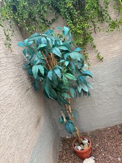 Faux tree plant