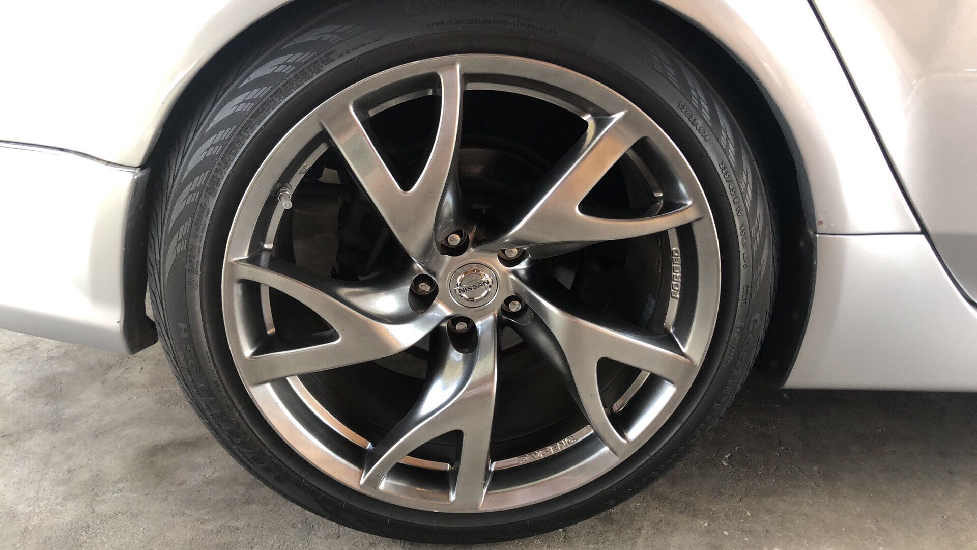 Nissan 370Z wheels Rays Eng. Forged