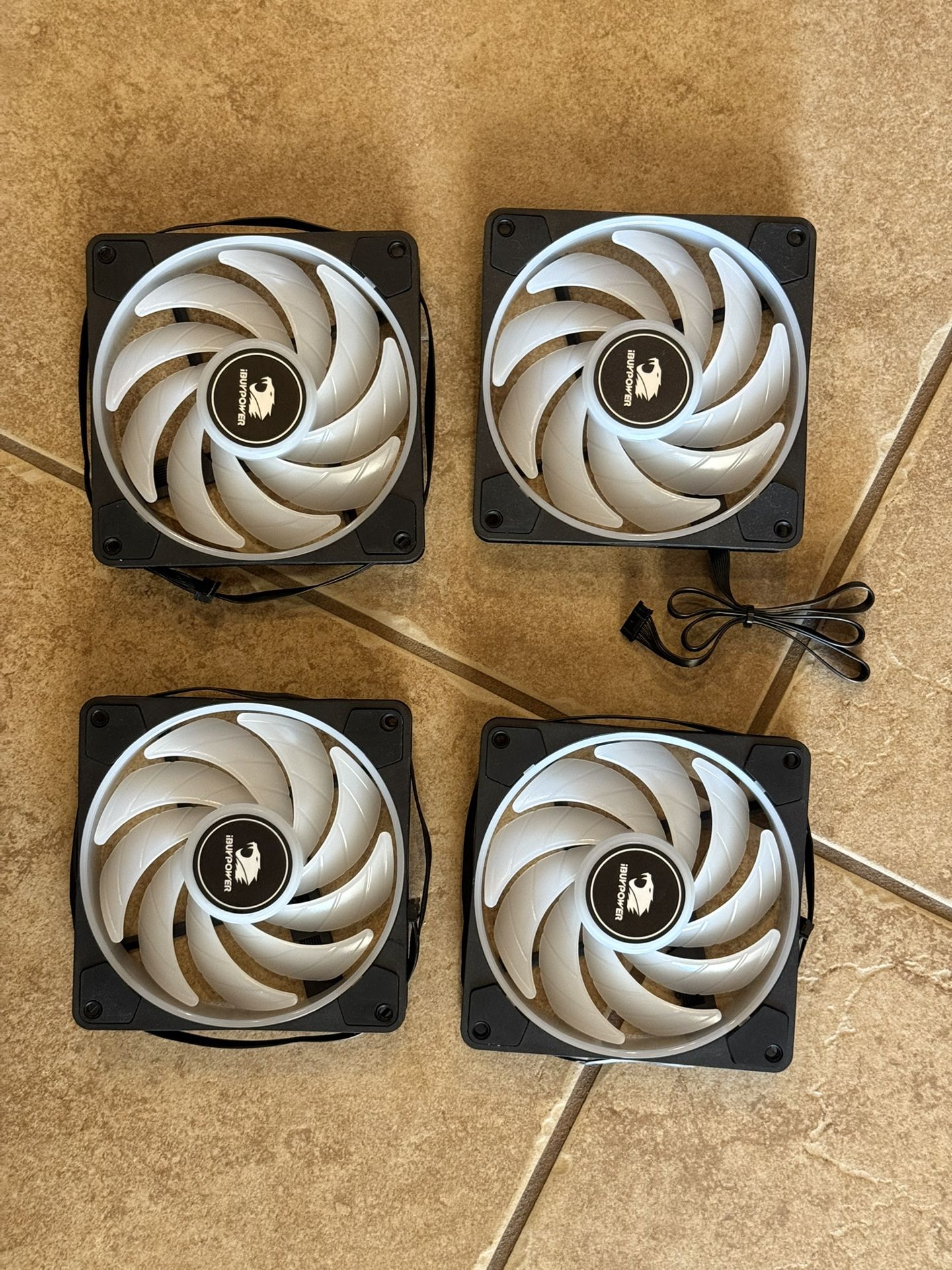 Four Computer Fans - iBuyPower 120MM RGB - ARC120B ARCB-V7