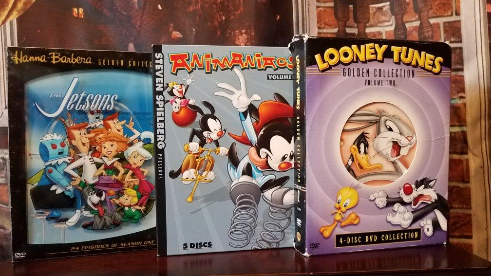 The Jetsons Animaniacs Looney Tunes Animated Kids Cartoon Classics DVD Lot