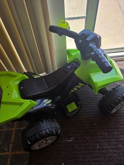 Green ATV for toddler