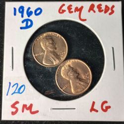 1960-D Large Date Small Date