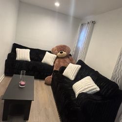 Couch, Stove, Coffee Table, Night Stand, Sound Bar, Window AC