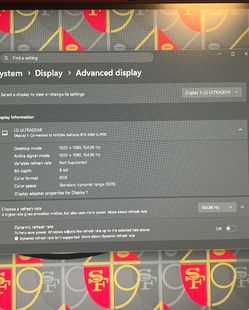 27 inch LG ultra gear monitor 165hz 1920x1080
