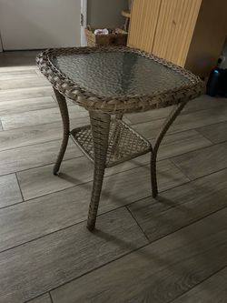 Outdoor patio side table