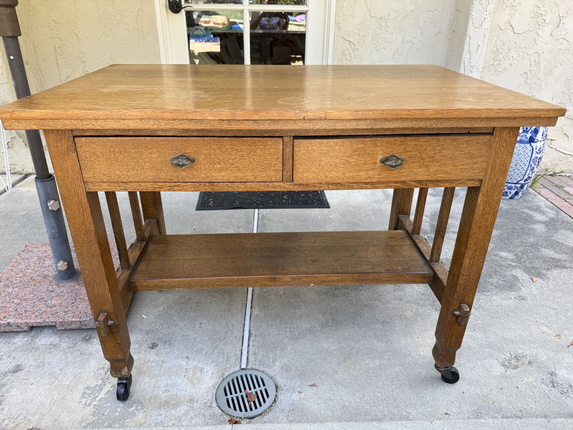 Antique Oak Desk