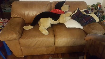 Leather couch , love seat and chair