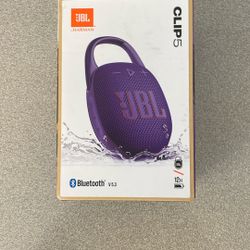 Purple JBl Clip 5 Speaker Unopened 