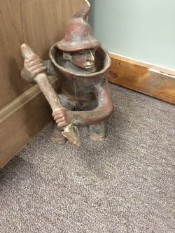 Carved warrior 85.00