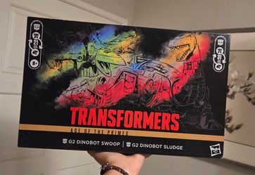 Transformers Age of the Primes G2 Dinobots Swoop & Sludge, NEW!